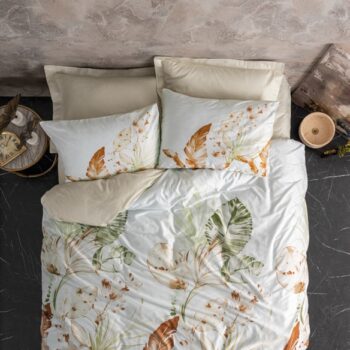Satenska posteljina LUSTER Bej 2/1